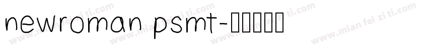 newroman psmt字体转换